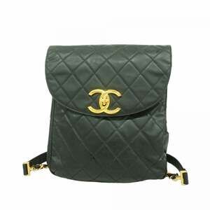 CHANEL Black Leather Backpack